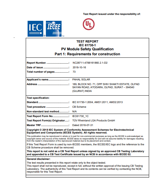 IECEE Certificate