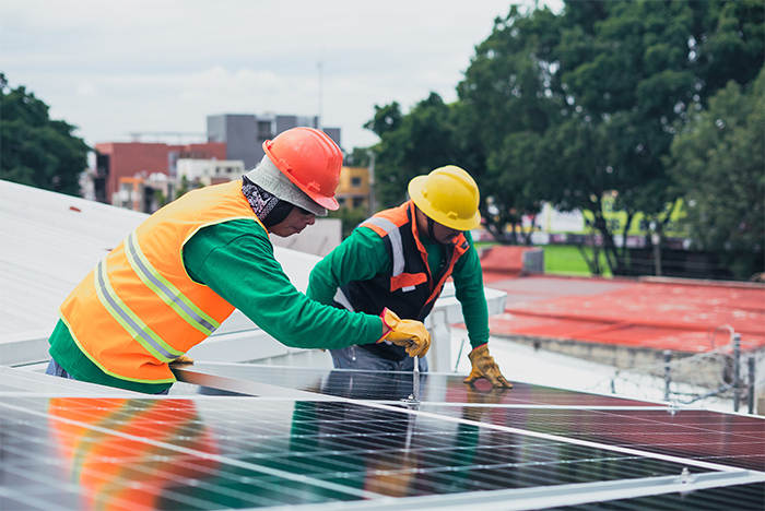 Roof Top Solar Installation